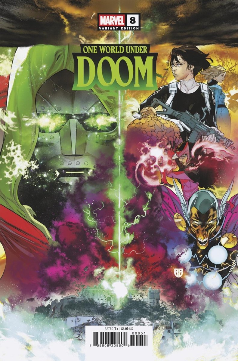 One World Under Doom 8 R.B. Silva Variant - Walt's Comic Shop