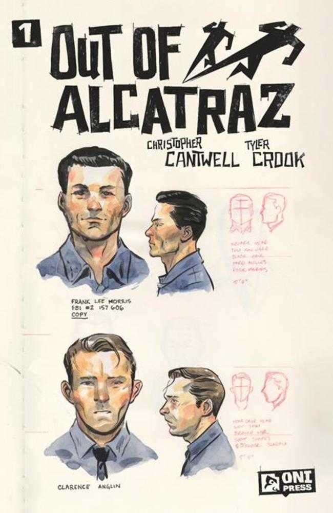 Out Of Alcatraz #1 (Of 5) Cover D 1:10 Ratio Variant Edition Crook Sketchboo - Walt's Comic Shop
