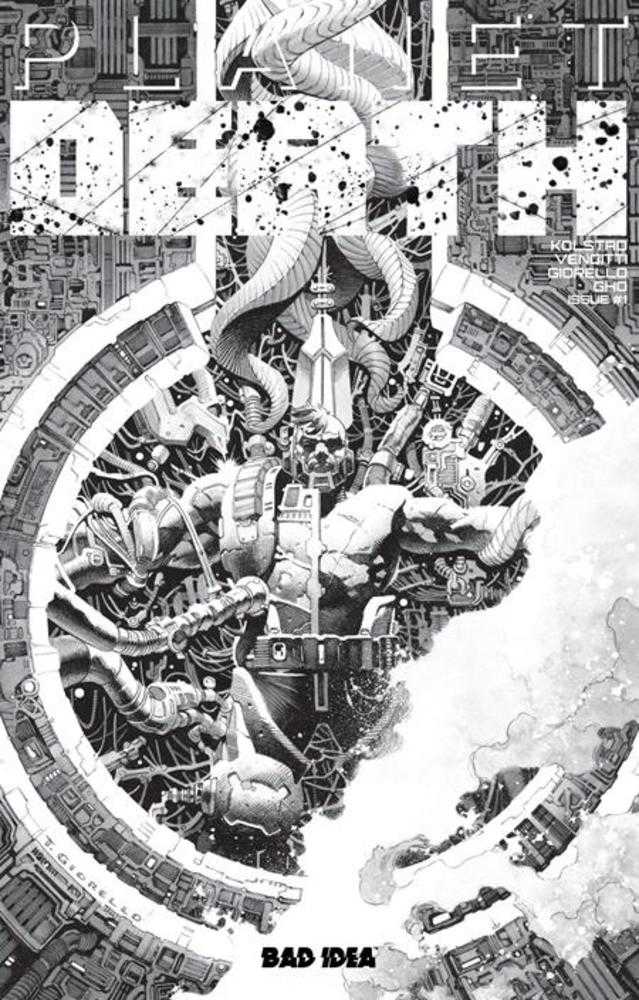 Planet Death Planet Sized Edition 1 Cover B Black & White Tomas Giorello Variant *Oversize Format* - Walt's Comic Shop