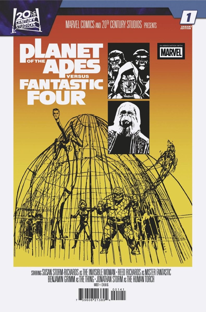 Planet Of The Apes vs. Fantastic Four 1 Phil Noto Movie Homage Variant - Walt's Comic Shop