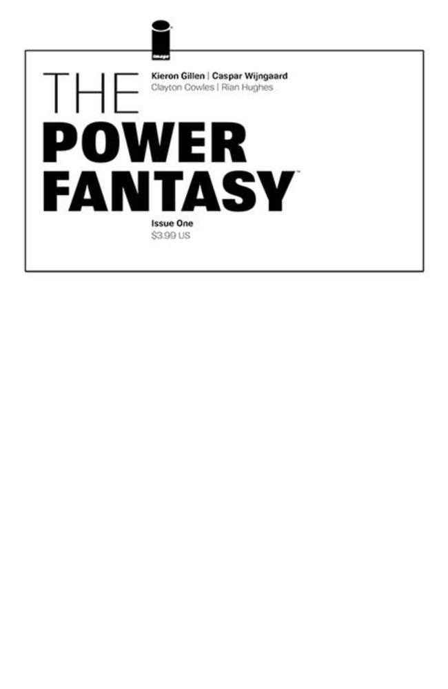 Power Fantasy #1 Cover E Blank Sketch Cover - Walt's Comic Shop