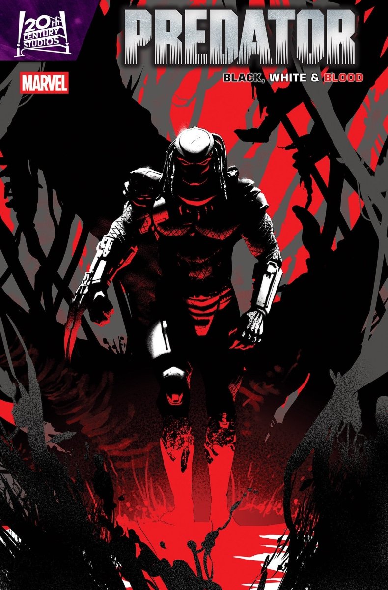 Predator: Black, White & Blood 3 Pete Woods Variant - Walt's Comic Shop