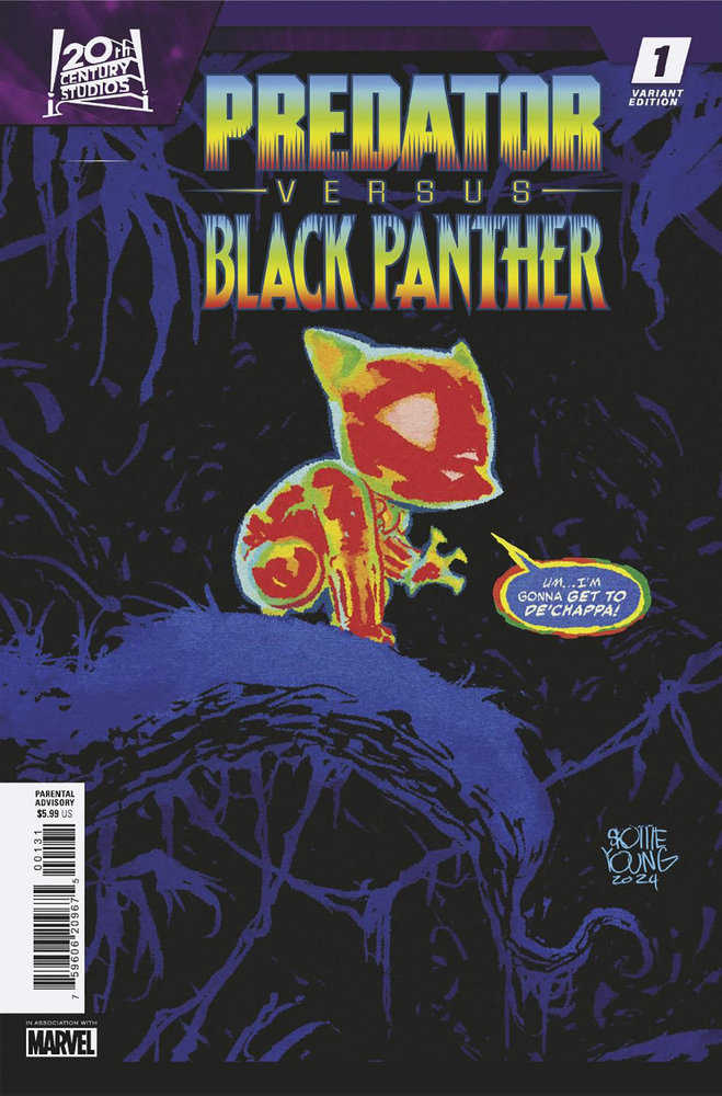 Predator vs. Black Panther #1 Skottie Young Variant - Walt's Comic Shop