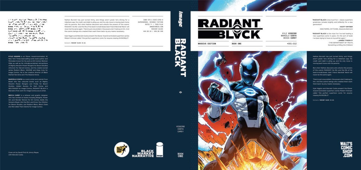 Radiant Black HC Massive Edition Book 01 Walt's Comic Shop Exclusive Variant - Walt's Comic Shop