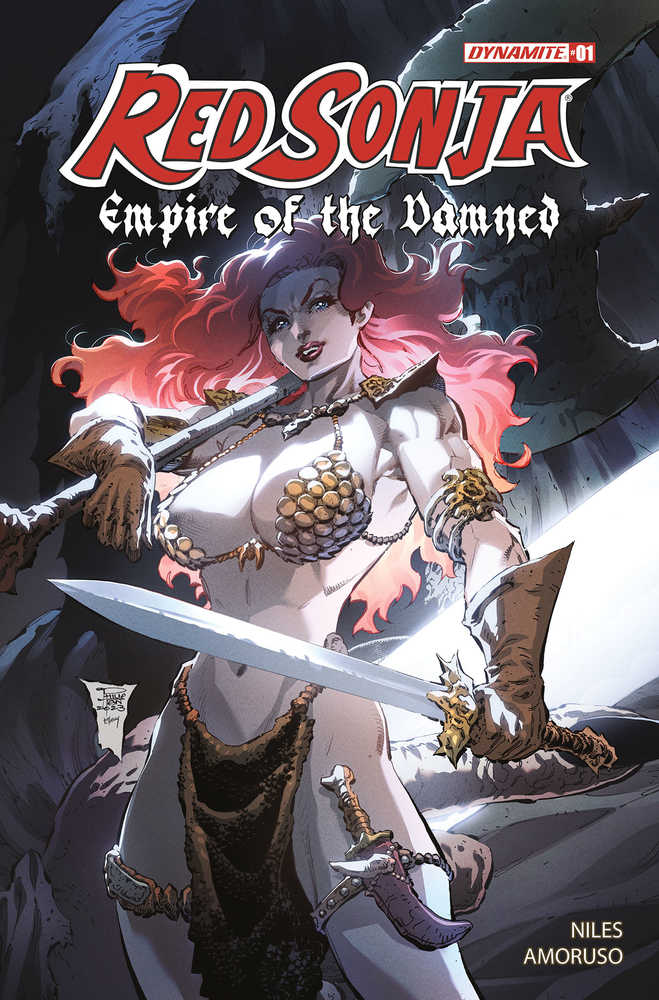 Red Sonja Empire Damned #1 Cover I 7 Copy Variant Edition Tan Original - Walt's Comic Shop