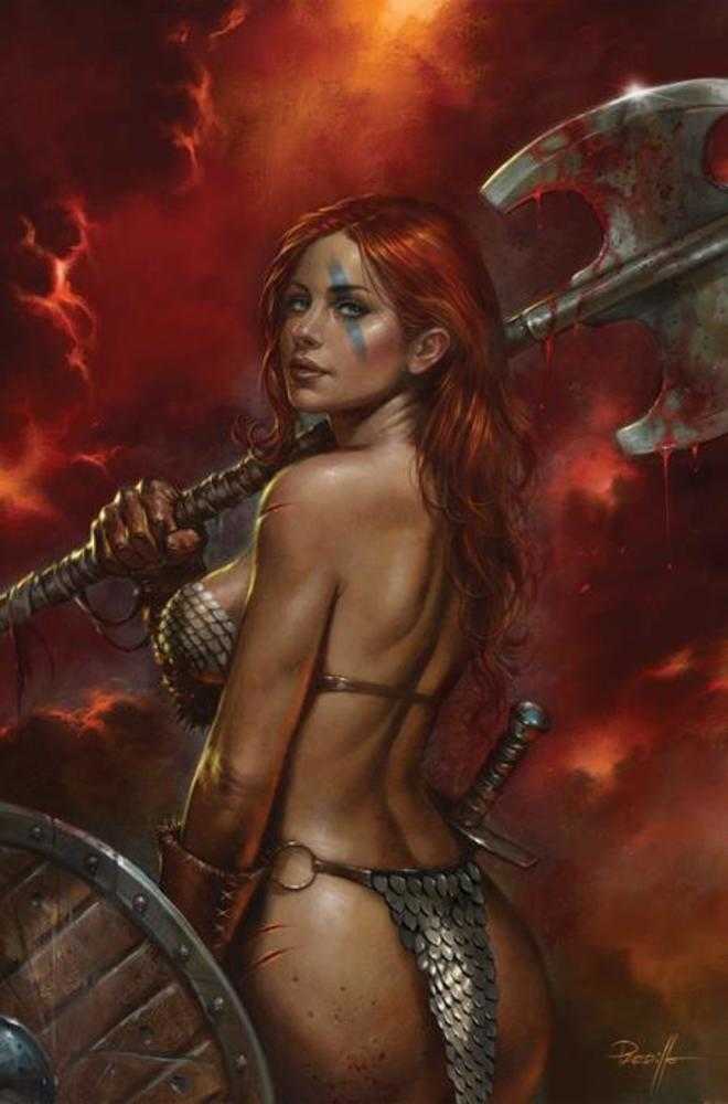 Red Sonja She Devil With A Sword 1 Cover N Lucio Parrillo Full Art 1:20 Ratio Variant - Walt's Comic Shop