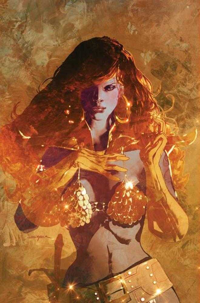 Red Sonja She Devil With A Sword 1 Cover O Stuart Sayger Full Art 1:25 Ratio Variant - Walt's Comic Shop