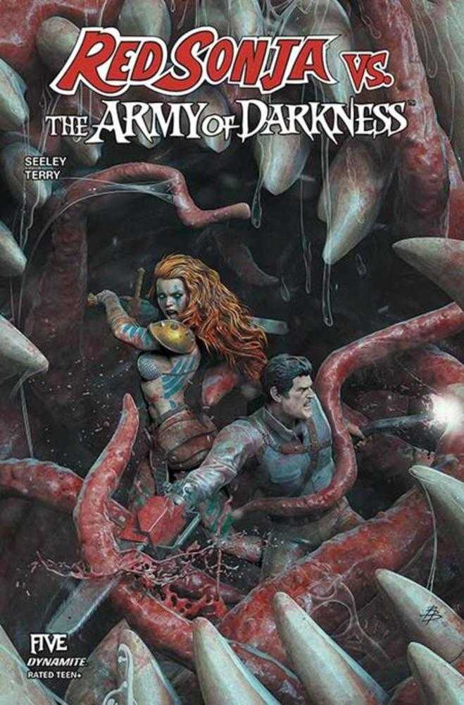 Red Sonja vs Army Of Darkness 5 Cover A Bjorn Barends - Walt's Comic Shop
