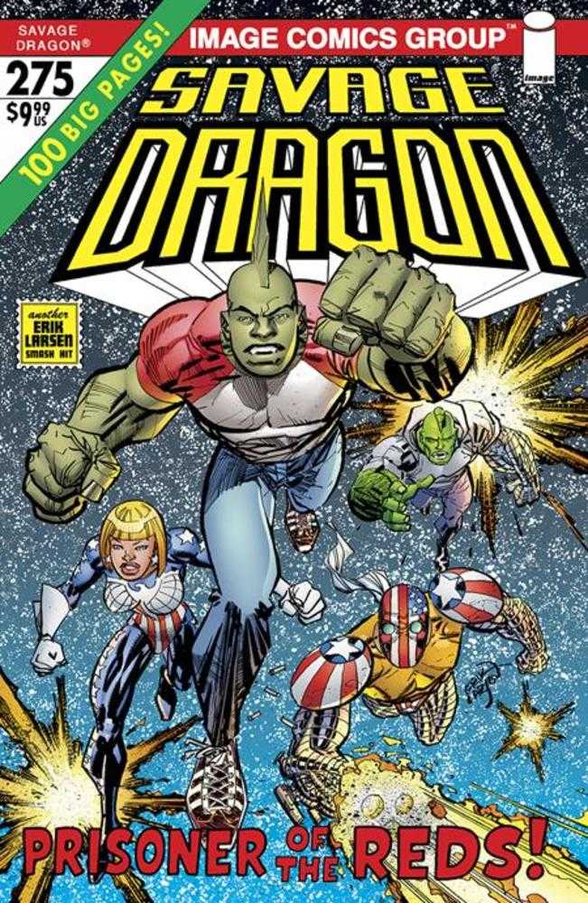 Savage Dragon #275 Cover B Erik Larsen 70s Trade Dress Variant (Mature) - Walt's Comic Shop