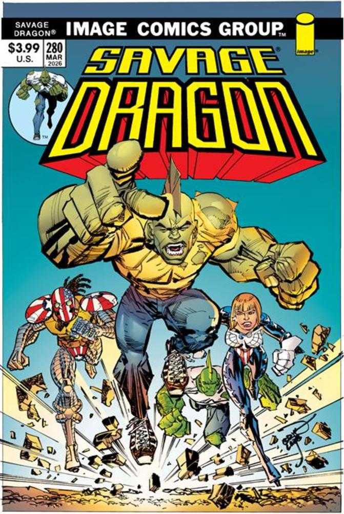 Savage Dragon 280 Cover B Erik Larsen 70 S Trade Dress Variant (Mature) - Walt's Comic Shop