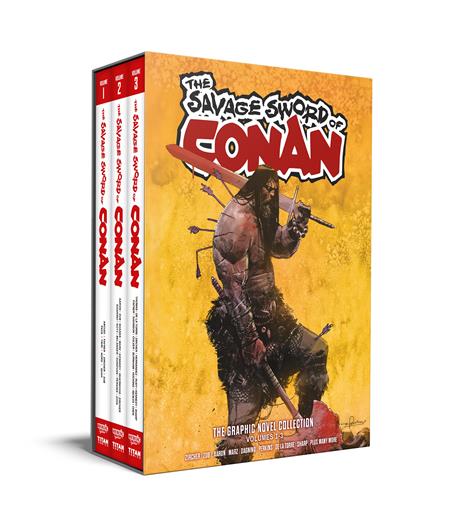 Savage Sword Of Conan HC Vol 01-03 Slipcase Set Direct Market Edition Gerardo Zaffino Cover *PRE-ORDER* - Walt's Comic Shop