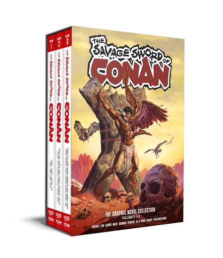 Savage Sword Of Conan HC Vol 01-03 Slipcase Set Regular Edition Joe Jusko *PRE-ORDER* - Walt's Comic Shop
