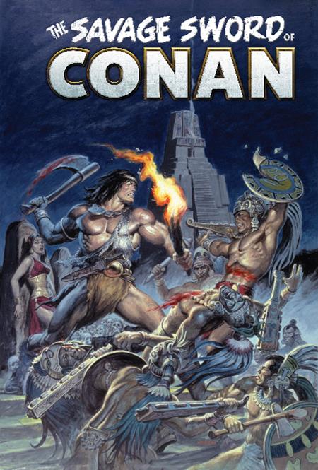 Savage Sword Of Conan The Original Comics Omnibus HC Vol 12 Earl Norem Direct Market Edition Cover *PRE - ORDER* - Walt's Comic Shop