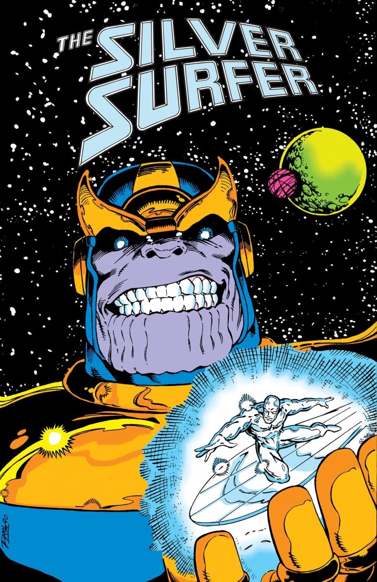 Silver Surfer: The Infinity Gauntlet Omnibus Ron Lim Marvel Age Cover HC [DM Only] *PRE - ORDER* - Walt's Comic Shop