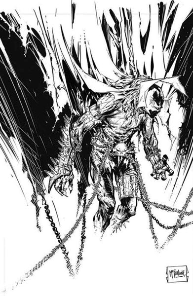 Spawn #350 Cover F Todd McFarlane Black & White Variant - Walt's