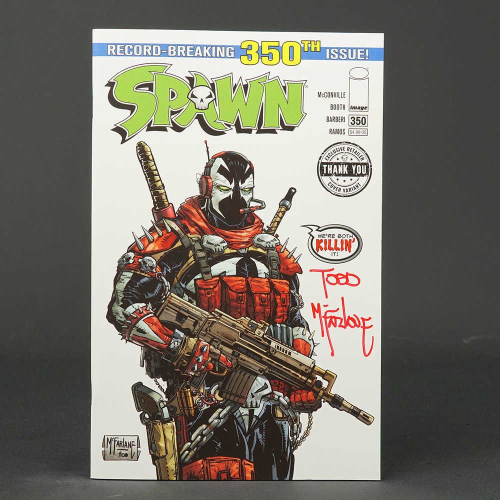 Spawn #350 Cover G Thank You Variant *Signed by Todd Mc Farlane* - Walt's Comic Shop