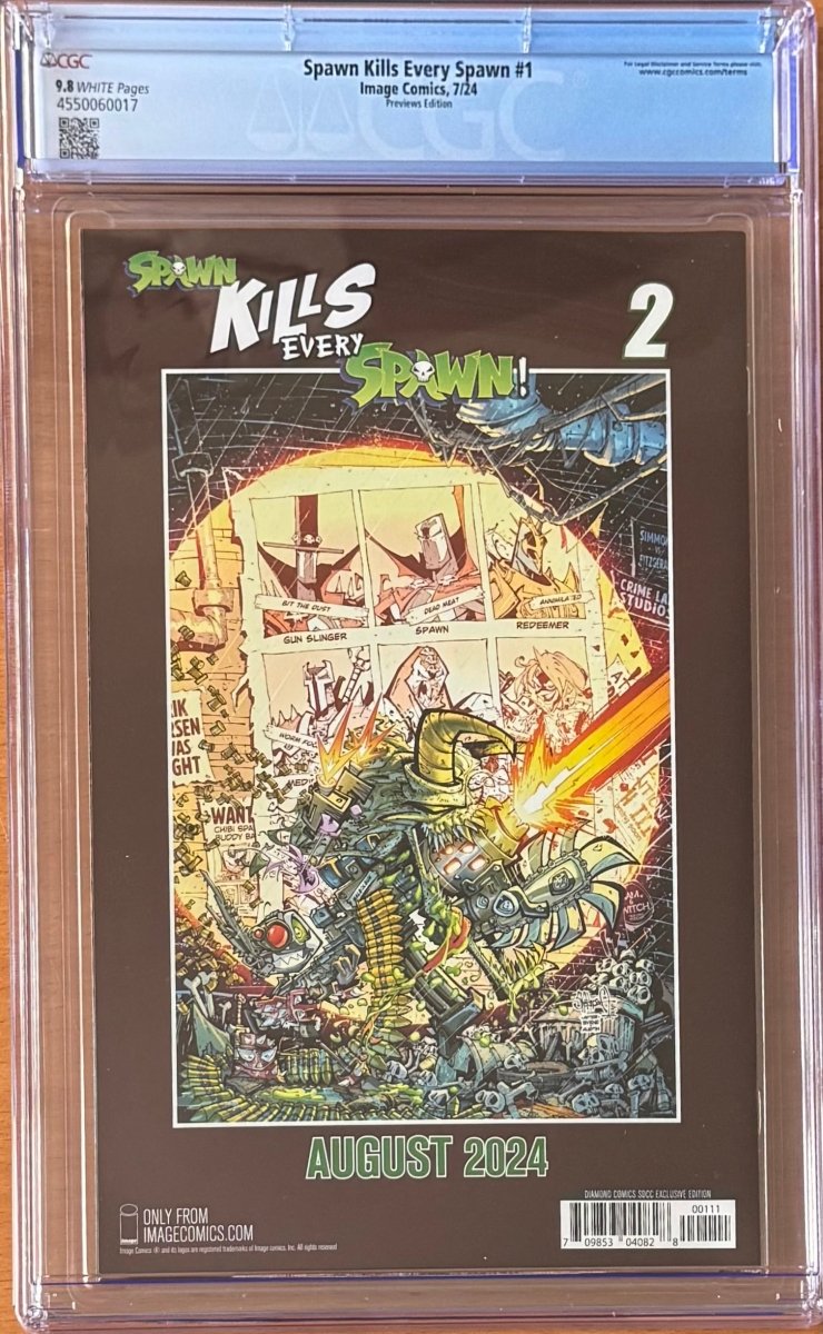 Spawn Kills Every Spawn #1 Diamond Previews Rob Duenas CGC 9.8 Only 9 Copies Ever CGC Graded! - Walt's Comic Shop