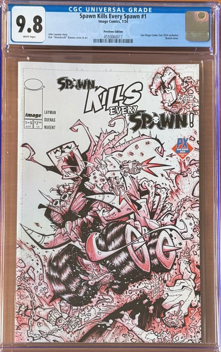 Spawn Kills Every Spawn #1 Diamond Previews Rob Duenas CGC 9.8 Only 9 Copies Ever CGC Graded! - Walt's Comic Shop