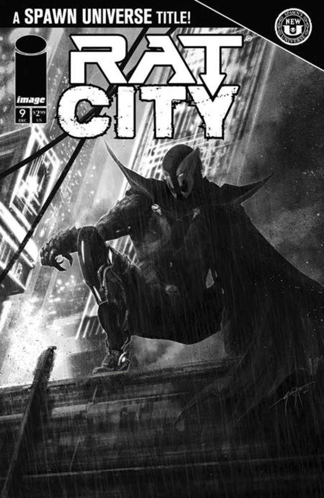 Spawn Rat City #9 Cover C Seth Adams Black & White Variant - Walt's Comic Shop