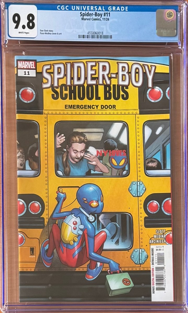 Spider - Boy #11 Paco CGC 9.8 1st new Spider - Girl - Walt's Comic Shop