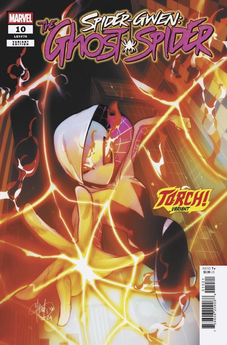 Spider - Gwen: The Ghost - Spider #10 Mirka Andolfo Torch! Variant - Walt's Comic Shop