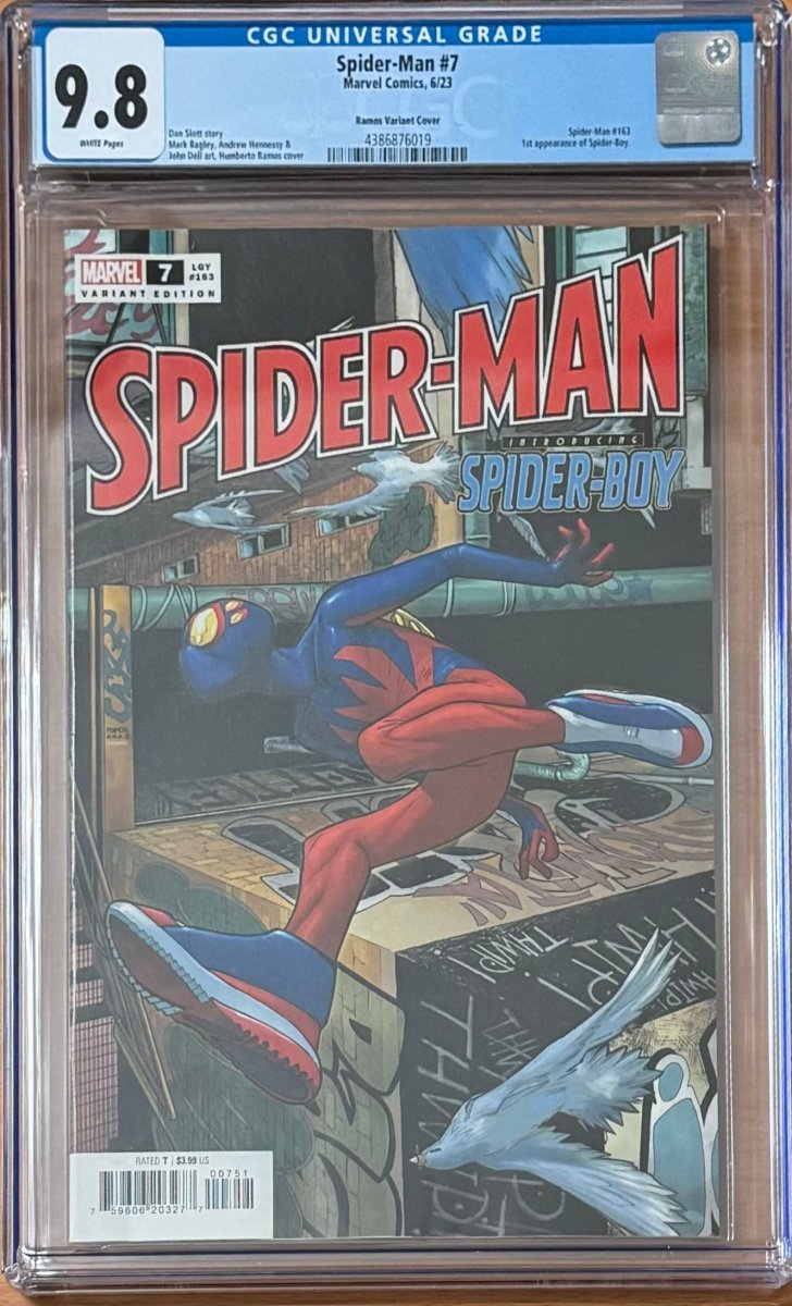 Spider - Man #7 Ramos Top Secret Spoiler Var CGC 9.8 - Walt's Comic Shop