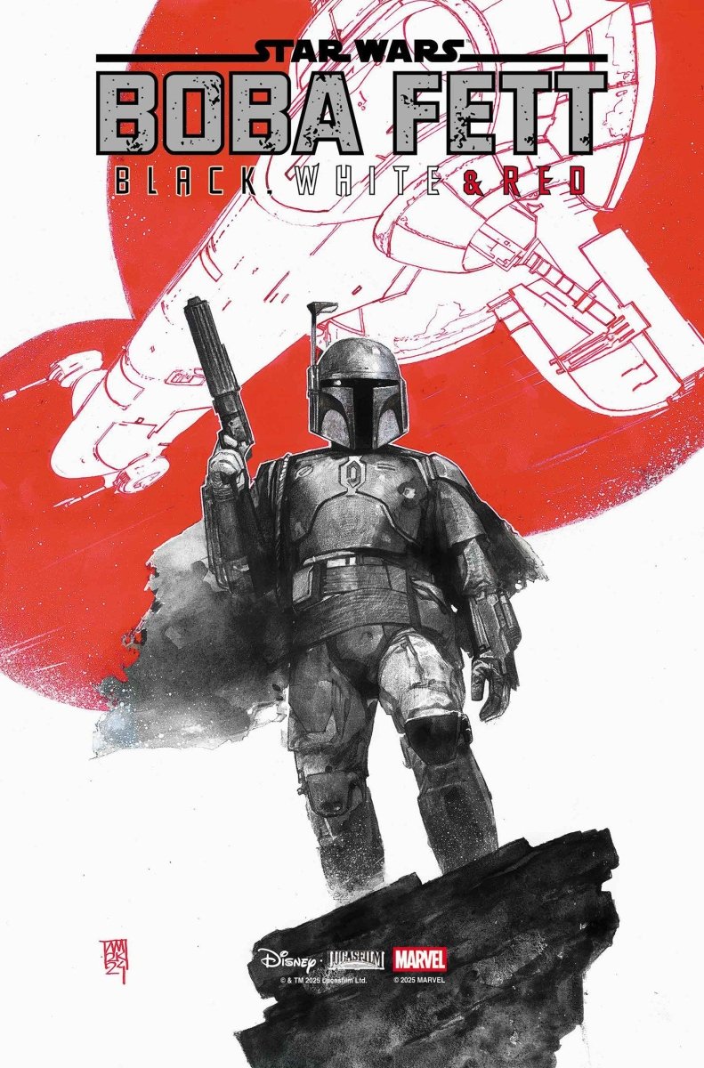Star Wars: Boba Fett Black, White & Red 1 - Walt's Comic Shop