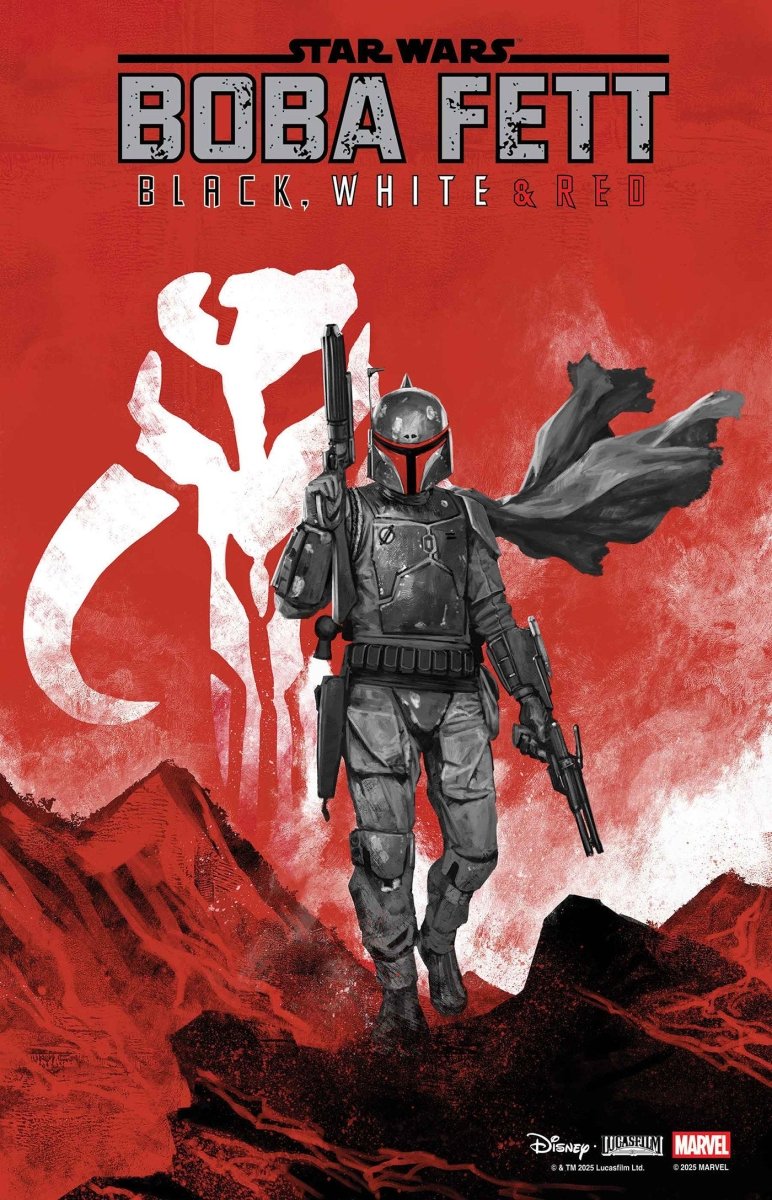 Star Wars: Boba Fett Black, White & Red 2 Skan Variant - Walt's Comic Shop