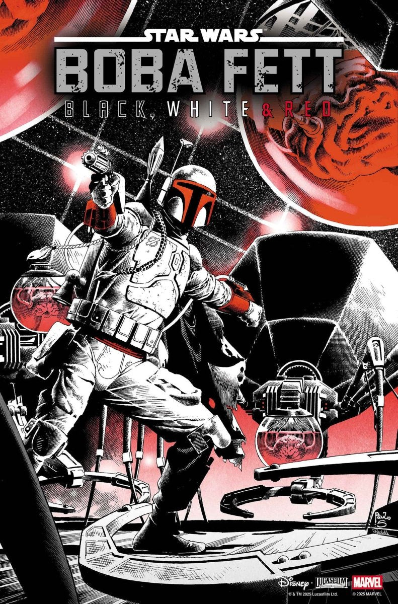 Star Wars: Boba Fett Black, White & Red 3 Paulo Siqueira Variant - Walt's Comic Shop