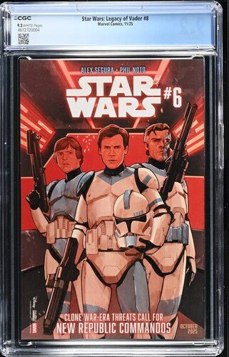 Star Wars: Legacy of Vader 8 Cover A CGC 9.2 - Walt's Comic Shop