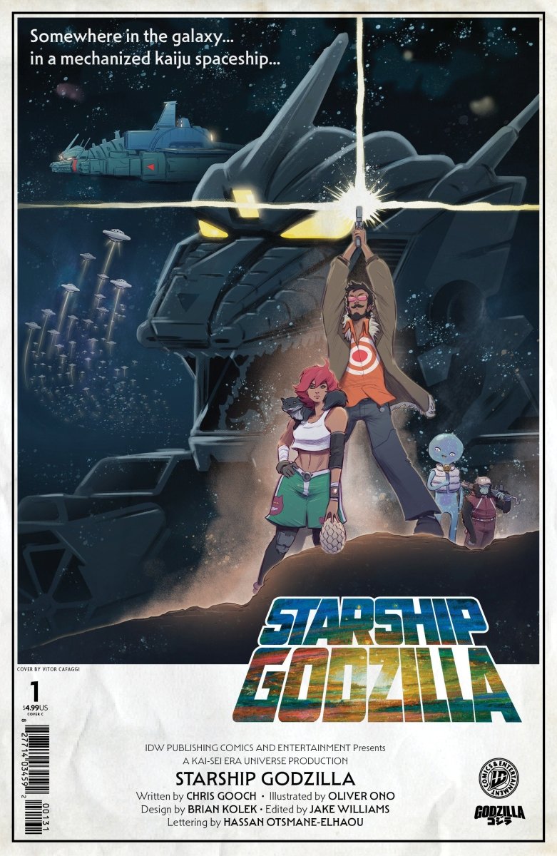Starship Godzilla [Kai Sei Era] 1 Variant C (Cafaggi Movie Homage Cover) - Walt's Comic Shop