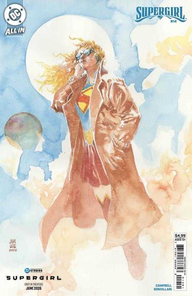 Supergirl 14 Cover E Jim Lee Supergirl Movie Card Stock Variant (The Reign Of The Superboys) *one copy per customer* - Walt's Comic Shop