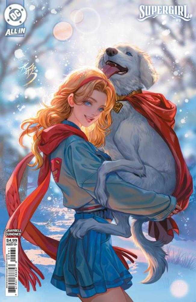 Supergirl 9 Cover E Fan Yang Sweater Weather Card Stock Variant - Walt's Comic Shop