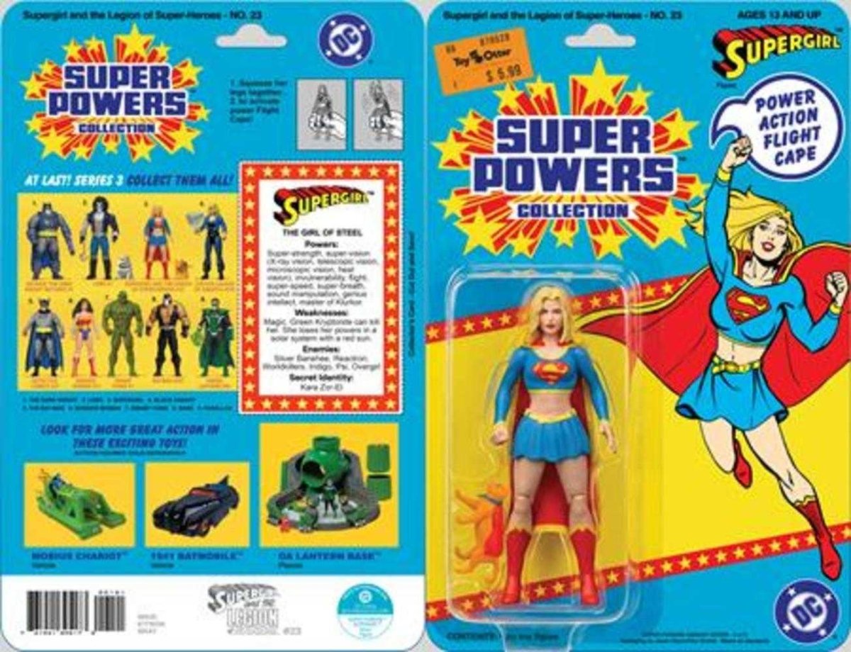 Supergirl And The Legion Of Super Heroes 23 Facsimile Edition Cover B Jason Geyer & Alex Saviuk Supergirl Super Powers Card Stock Variant - Walt's Comic Shop