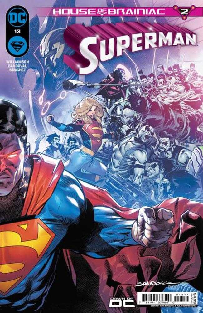 Superman #13 Cover A Rafa Sandoval Connecting (House Of Brainiac) - Walt's Comic Shop