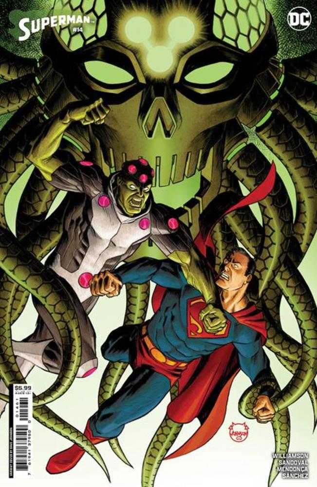 Superman #14 Cover C Dave Johnson Card Stock Variant (House Of Brainiac) - Walt's Comic Shop