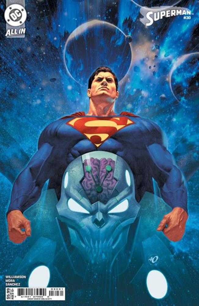 Superman 30 Cover C Ariel Olivetti Card Stock Variant - Walt's Comic Shop