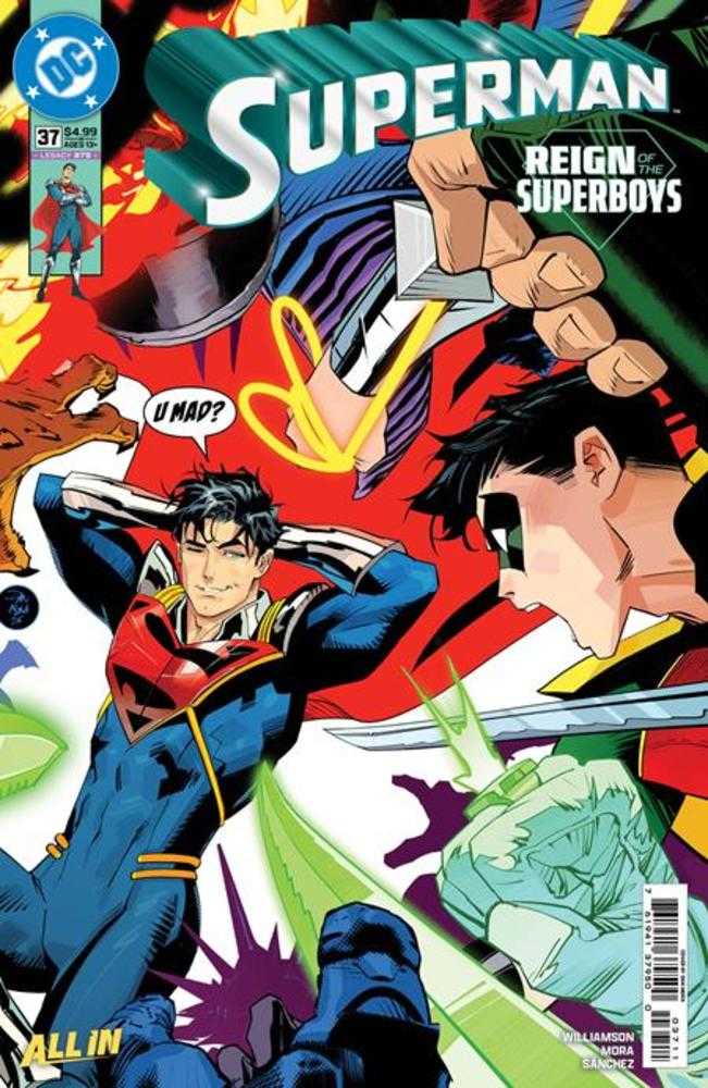 Superman 37 Cover A Dan Mora (The Reign Of The Superboys) - Walt's Comic Shop