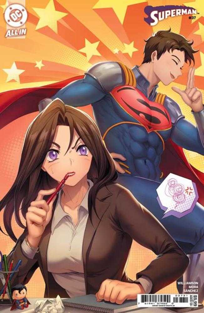 Superman 37 Cover C Rachta Lin Card Stock Variant (The Reign Of The Superboys) - Walt's Comic Shop