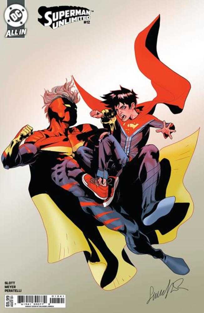 Superman Unlimited 12 Cover D Salvador Larroca Card Stock Variant (The Reign Of The Superboys) - Walt's Comic Shop