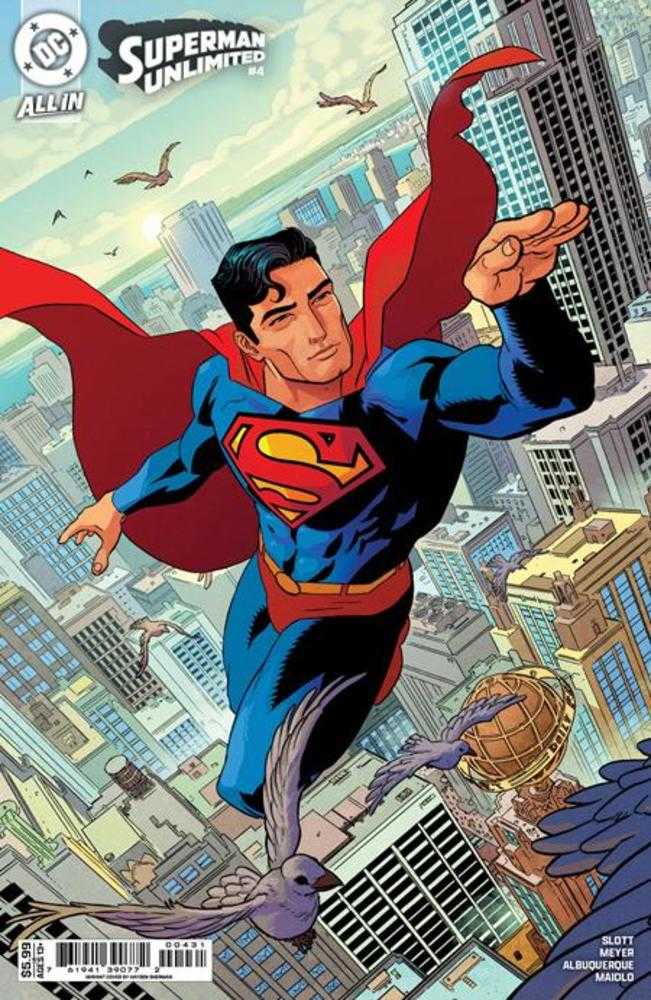 Superman Unlimited 4 Cover C Hayden Sherman Card Stock Variant - Walt's Comic Shop