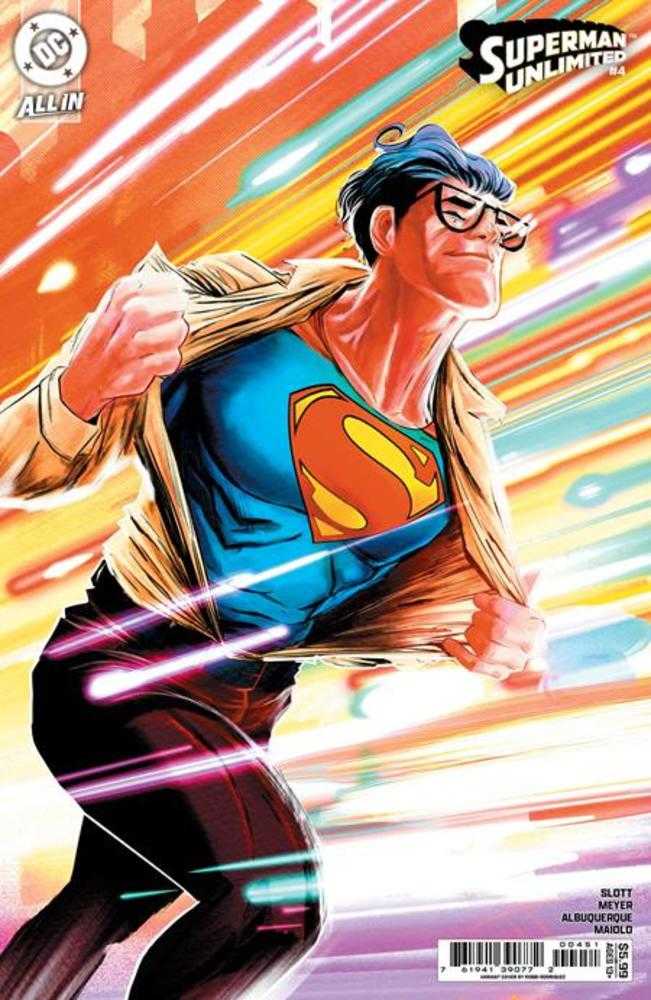 Superman Unlimited 4 Cover D Robbi Rodriguez Card Stock Variant - Walt's Comic Shop