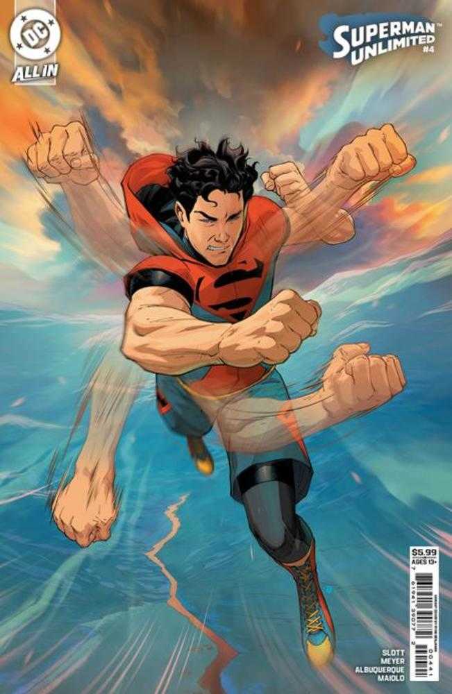 Superman Unlimited 4 Cover E Ryan Benjamin Card Stock 1:25 Ratio Variant - Walt's Comic Shop