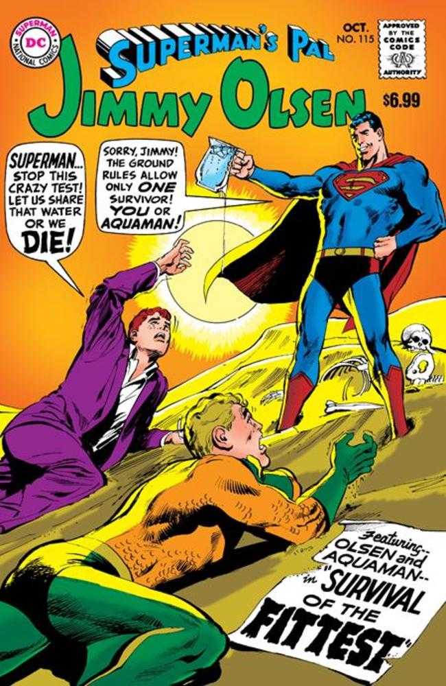 Supermans Pal Jimmy Olsen 115 Facsimile Edition Cover C Neal Adams Foil Variant - Walt's Comic Shop