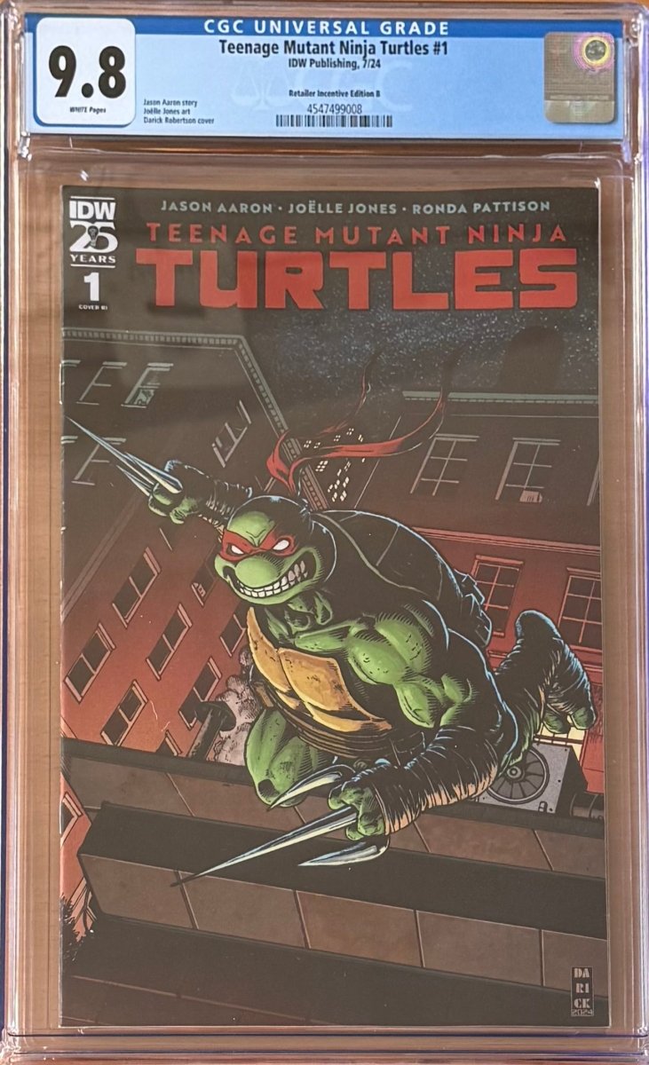 Teenage Mutant Ninja Turtles #1 1:50 Darick Robertson Variant CGC 9.8 - Walt's Comic Shop