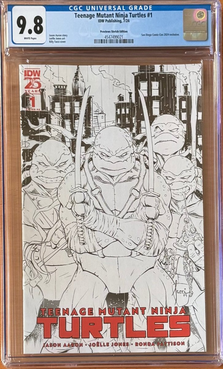 Teenage Mutant Ninja Turtles #1 Tucci B&W CGC 9.8 Rare! - Walt's Comic Shop