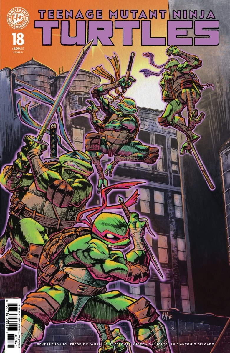 Teenage Mutant Ninja Turtles 18 Variant D (Jiménez Alburquerque) - Walt's Comic Shop