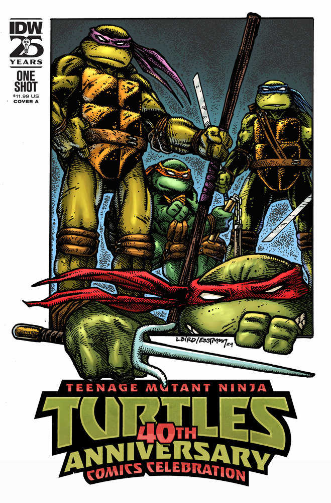 Teenage Mutant Ninja Turtles: 40th Anniversary Comics Celebration Cover A (Laird & Eastman) - Walt's Comic Shop