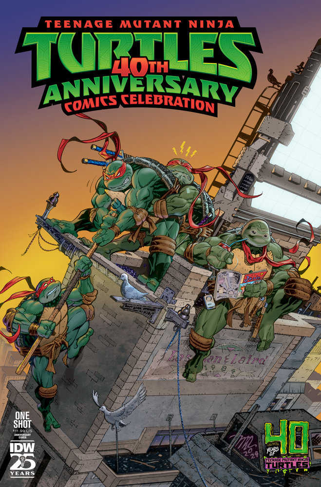 Teenage Mutant Ninja Turtles: 40th Anniversary Comics Celebration Variant 40th Anniversary (Dooney) - Walt's Comic Shop