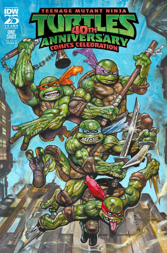 Teenage Mutant Ninja Turtles: 40th Anniversary Comics Celebration Variant B (Bisley) - Walt's Comic Shop